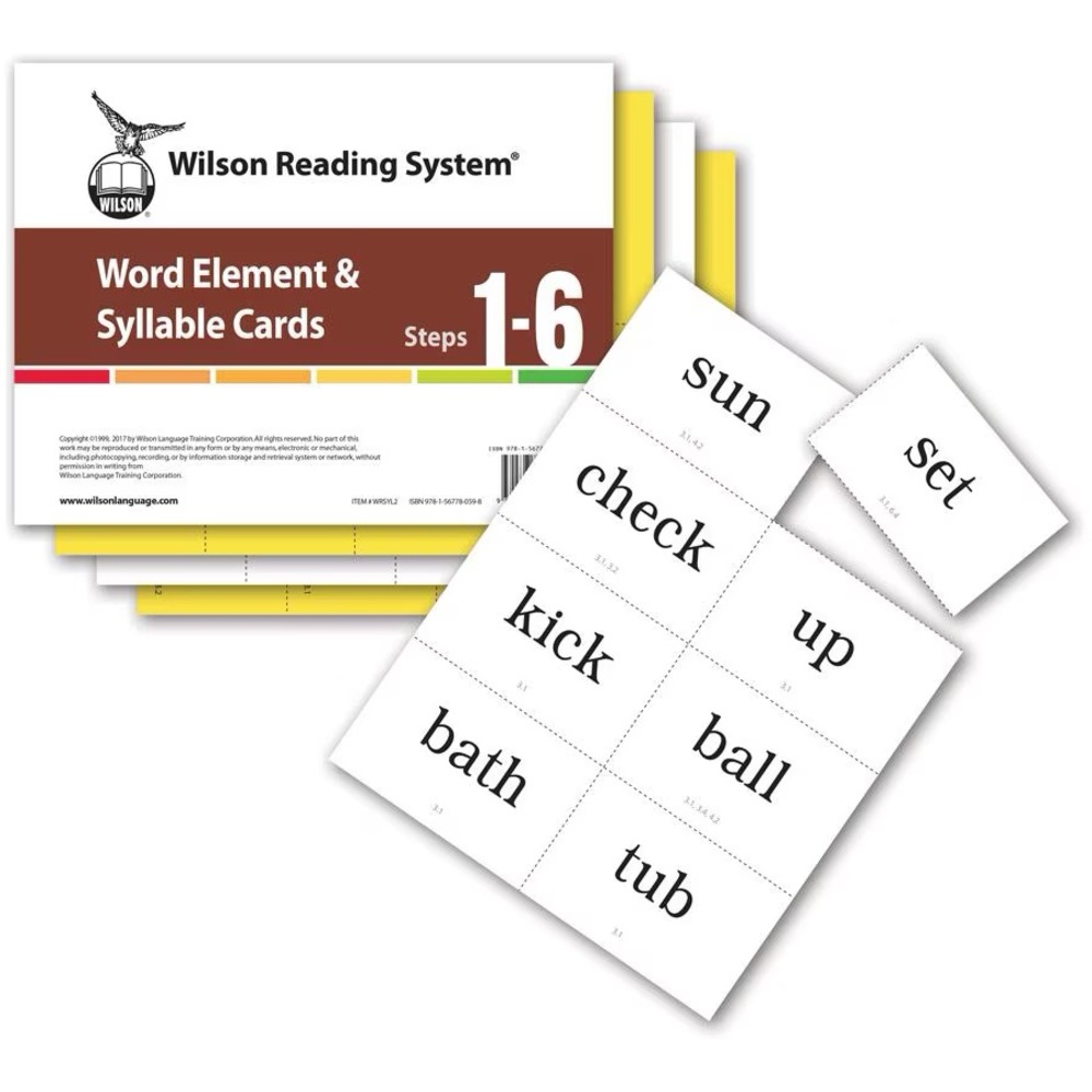 Wilson Reading System Word Element & Syllable Cards